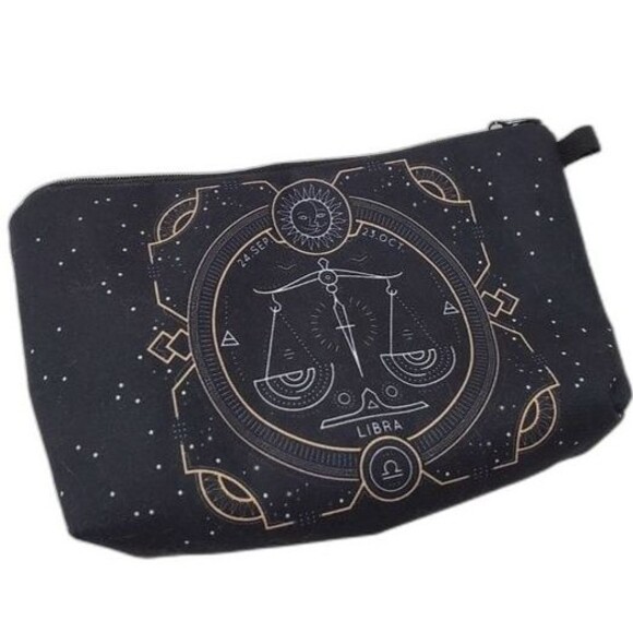 Libra makeup bag zodiac astrology NEW never used - Picture 1 of 6